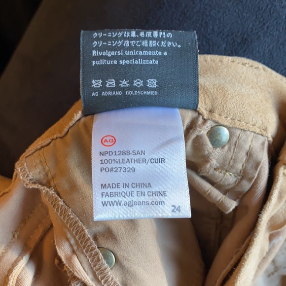 Leather Adriano Goldschmied Skinny pants - Picture 3 of 5